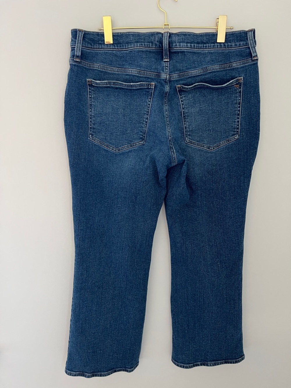 Madewell | Mid-Rise Kick Out Denim Jeans Indigo DM7708 Size 32 - Picture 9 of 16